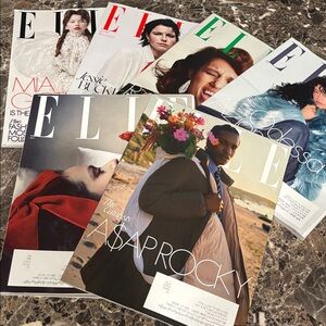 Set of 6 Elle Magazines